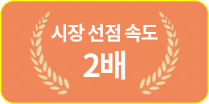 시장 선점 속도 2배